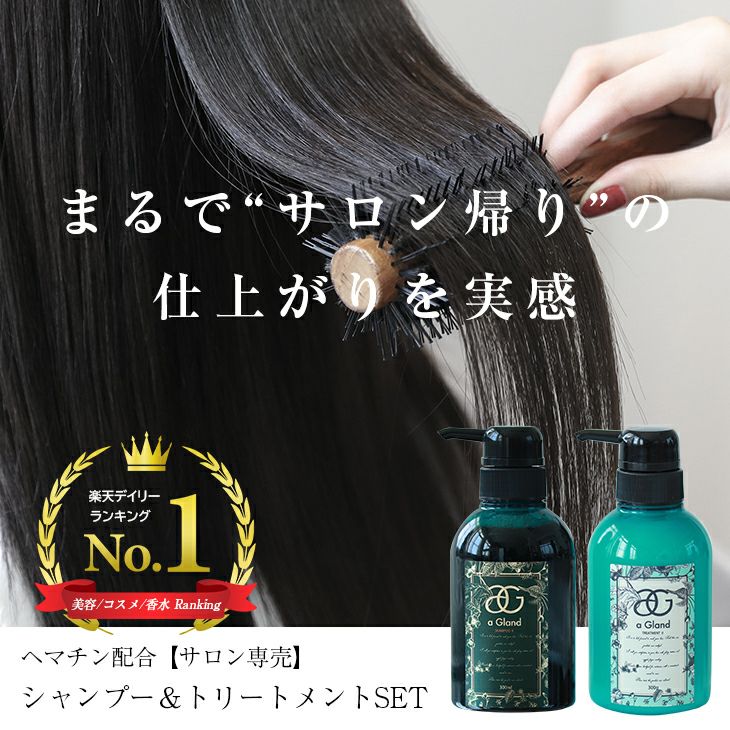 サロン専売】シャンプー＆トリートメント セット 300ml a gland de