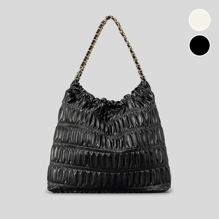 AMELY by La-gemme］ギャザーチェーンバッグ ポーチ付き