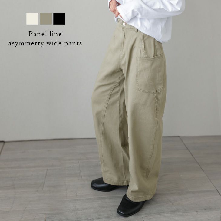 美品✨ワイズ アシンメトリー ニットパンツ リネン 麻 ブラック L相当 435d015dedbbd4327324598726ab33